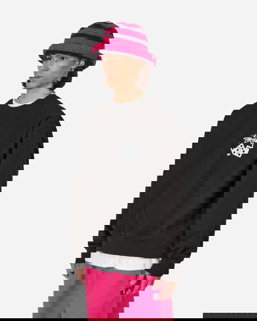 Sweatshirt Stüssy Dice Pigment Dyed Crewneck Sweatshirt Svart | 1914883 BLAC, 1