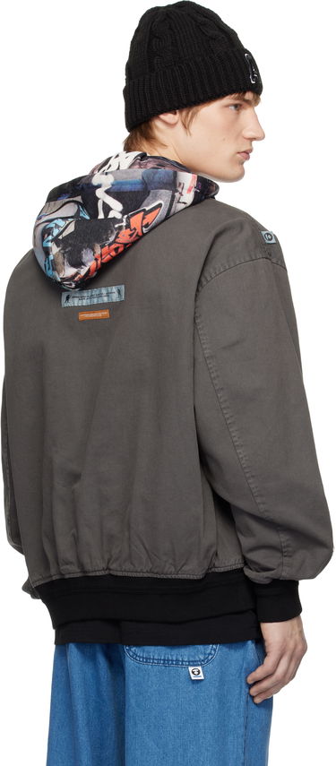 Bomberjacka AAPE by A Bathing Ape AAPE by A Bathing Ape Hoodie Jacket Grå | AAPLJM7675XXNBKL, 2