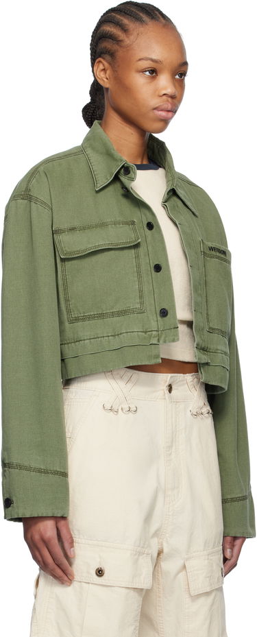 Jacka We11done We11done Cropped Work Jacket Grön | WD-JK0-25-055-W-KK, 1