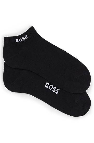 Strumpor BOSS Two-pack of cotton-blend ankle-length socks Svart | 50502054, 0