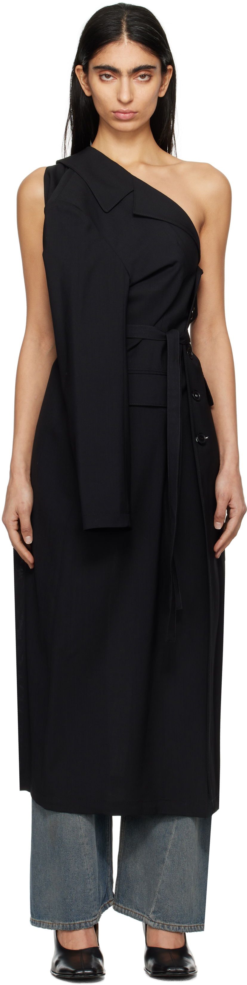 Klä Maison Margiela MM6 Maison Margiela Dual Wear Tailoring Dress Svart | S52AA0187 M35080