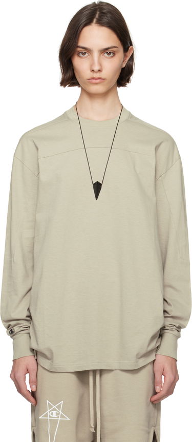 T-shirt Rick Owens Rick Owens Champion Edition Girdered T-Shirt Beige | CW01E1672 CHJG, 0