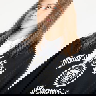 Sweatshirt Fear of God Heavy Fleece Cropped V-Neck Hoodie Svart | 192HO245590FW-001, 1