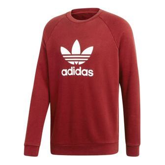 Sweatshirt adidas Originals Trefoil Crew Sweatshirt Röd | CX1897