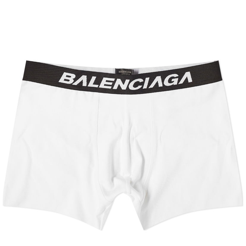 Boxare Balenciaga Logo Boxer Briefs Vit | 766944-4B7B2-9060