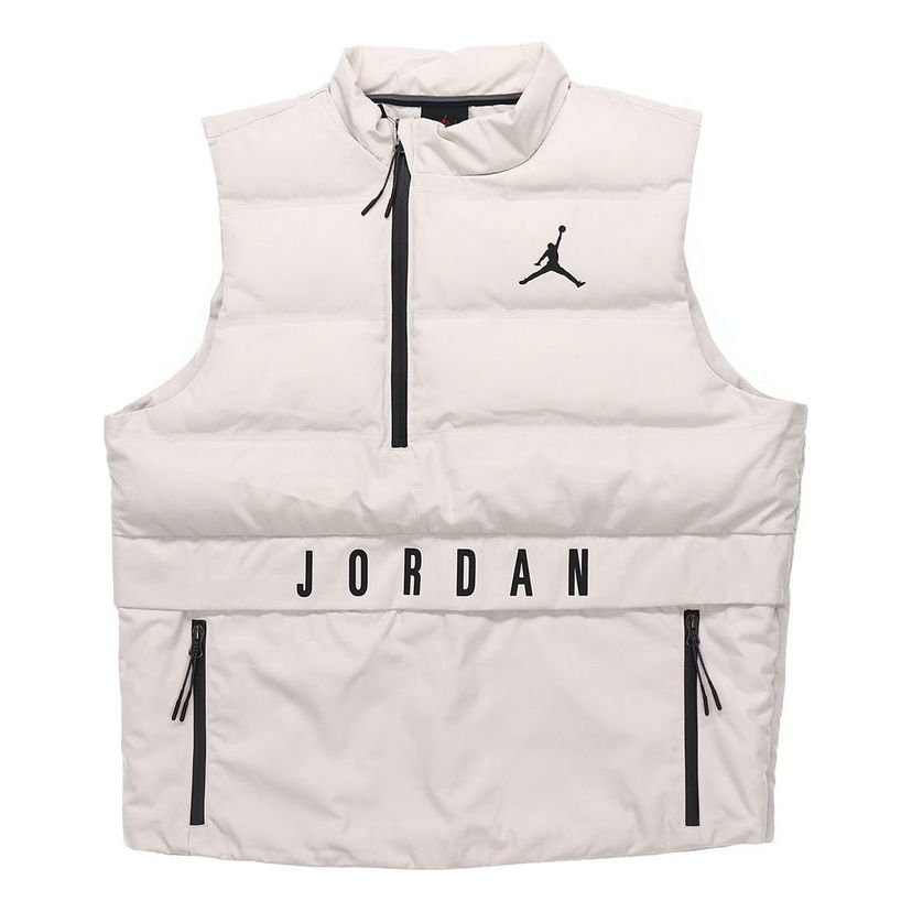 Väst Jordan Jordan 23 Tech Half Zipper Vest Beige | 926478-072