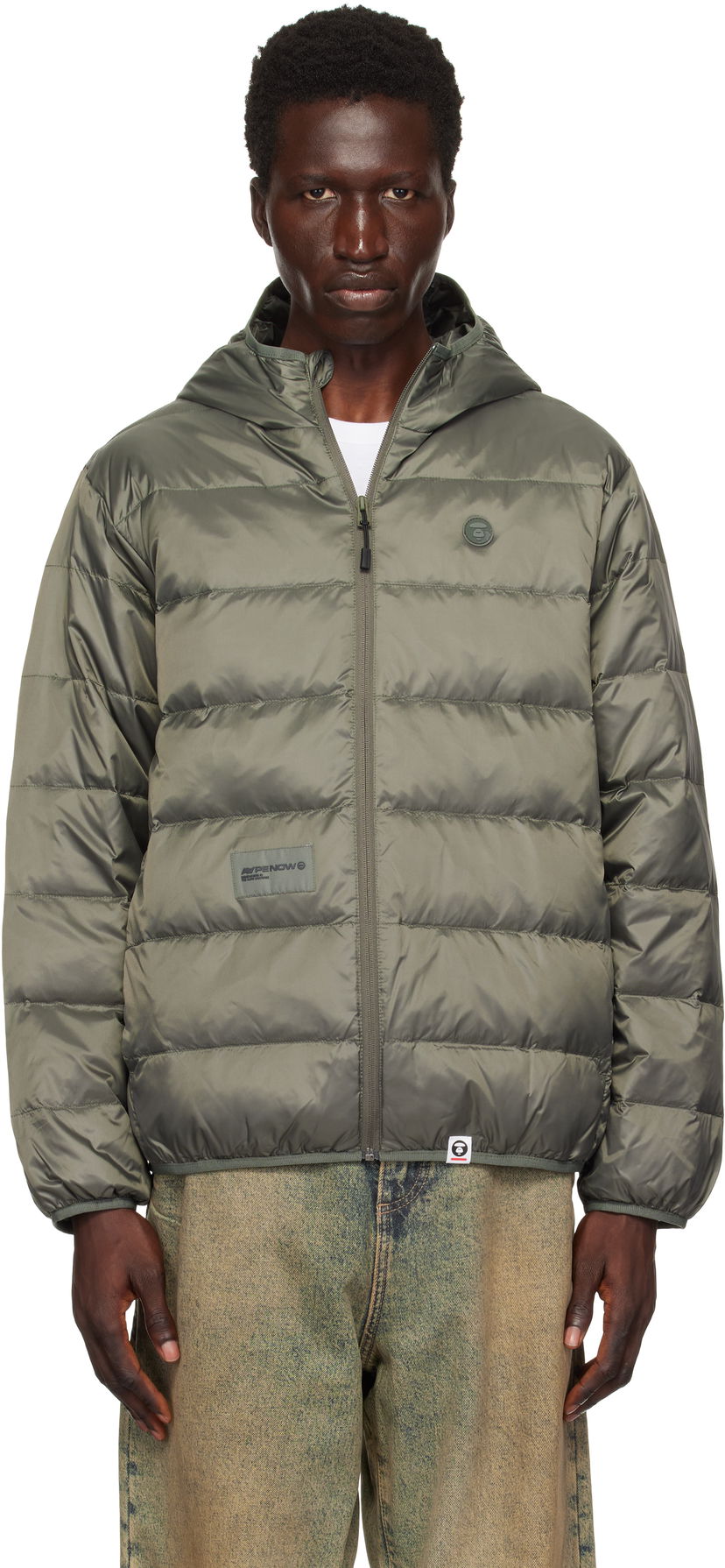 Pufferjacka AAPE by A Bathing Ape AAPE by A Bathing Ape 'AAPE Now' Down Jacket Grön | AAPDNM7652XXNKHE