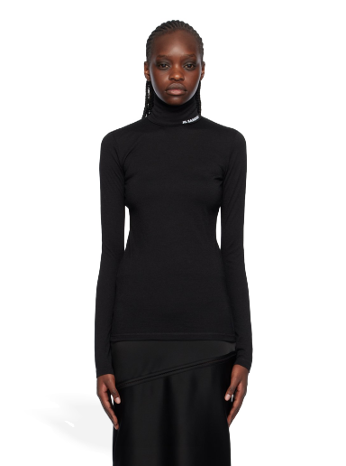 Sweater Jil Sander Printed Turtleneck Svart | J40GC0020_J70021