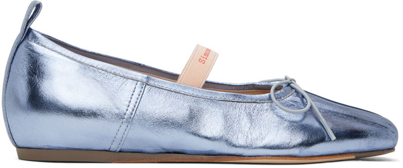 Skovård Simone Rocha Simone Rocha Classic Logo Band Ballerina Flats Blå | RMP19 0777