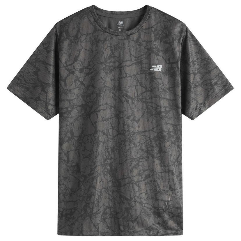 T-shirt New Balance Athletics Printed T-Shirt Grå | MT51207-BK
