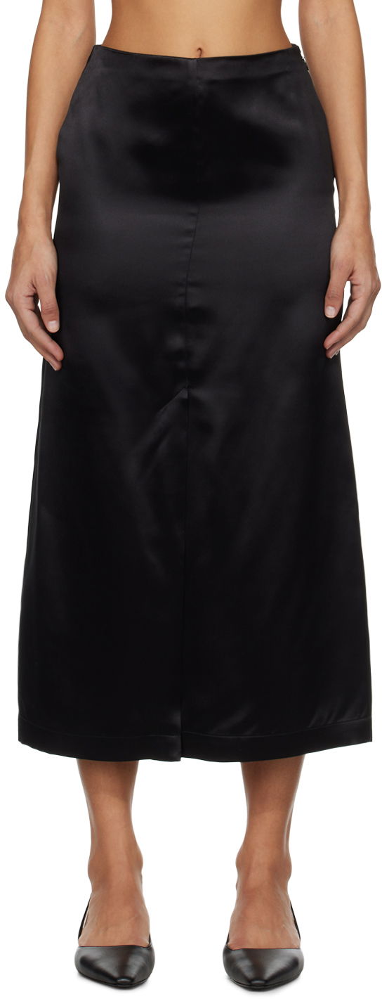 Kjol Loulou de Saison Loulou de Saison Lys Midi Skirt Svart | LYS