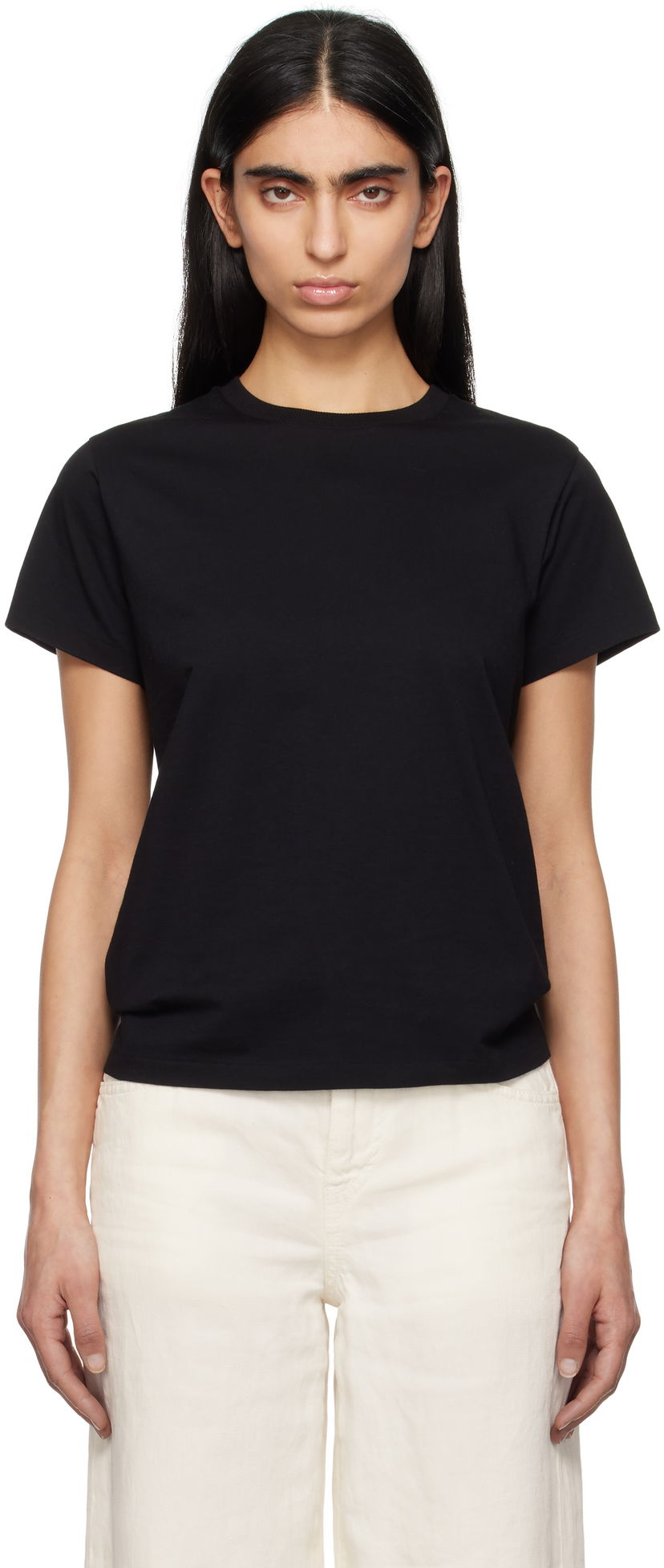 T-shirt The Row The Row Florie T-Shirt Svart | 8652-K643