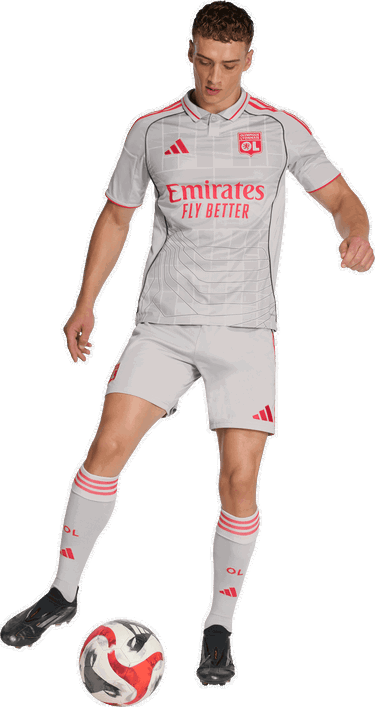 Jersey adidas Originals Olympique Lyon 3rd Jersey 2025/26 Vit | jd1389, 5