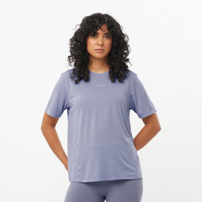 T-shirt Salomon Shakeout Core Tee Purpur | LC2704400