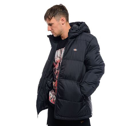Pufferjacka Dickies Waldenburg Hooded Jacket Black Svart | DK0A4YEYBLK1