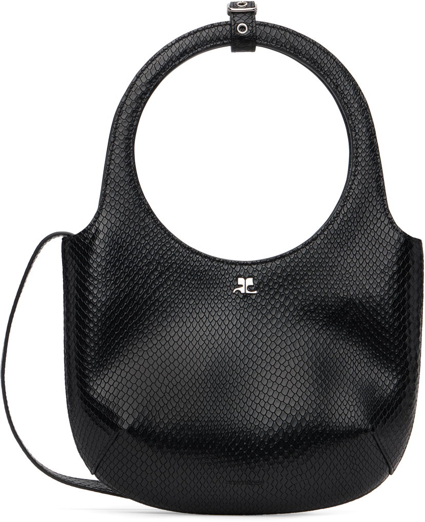 Axelväska Courrèges Courrèges Holy Viper Shoulder Bag Svart | 325GSA102CV0045