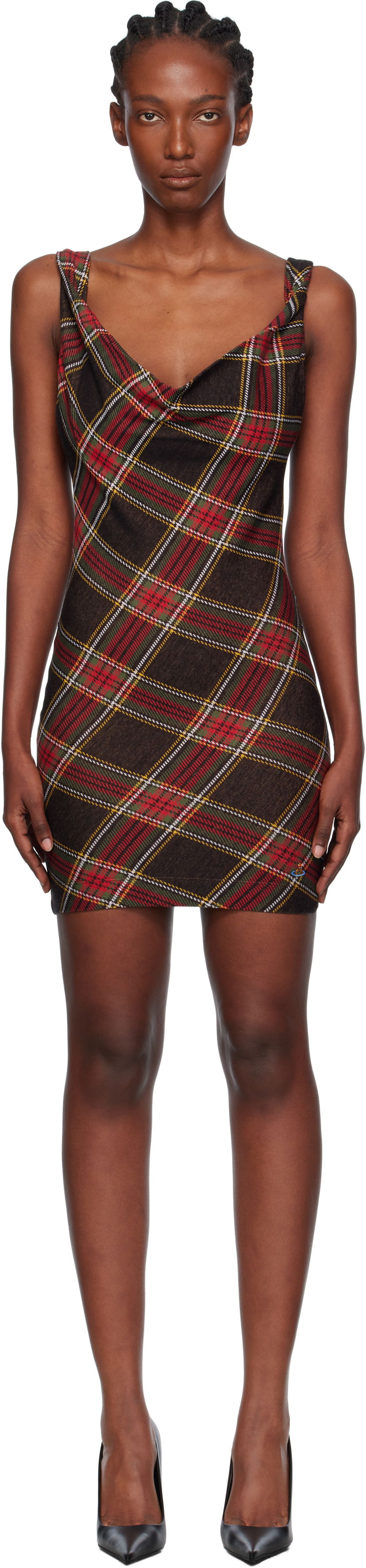 Klä Vivienne Westwood Vivienne Westwood Anna Plaid Pencil Minidress Flerfärgad | 1601004T-J009T-