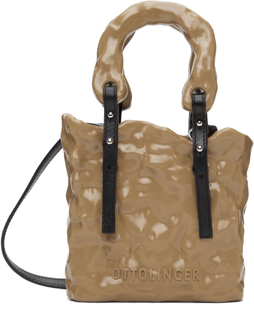 Handväska Ottolinger Ottolinger Strap Signature Ceramic Bag Beige | 12690032601