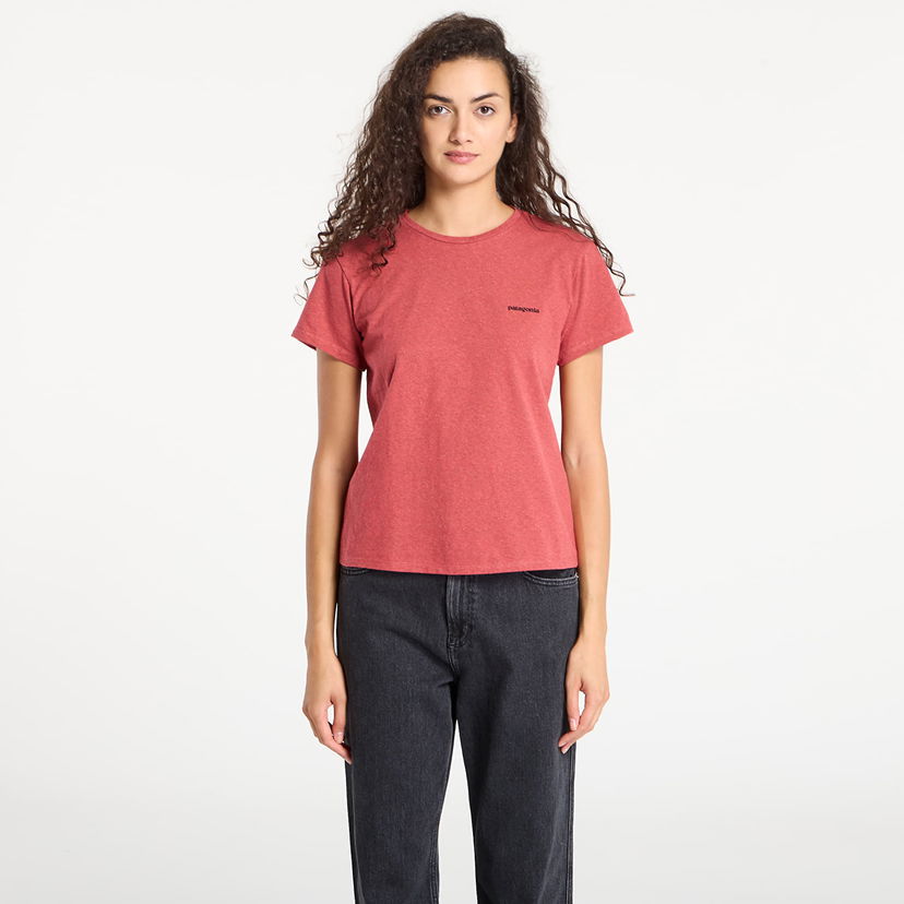 T-shirt Patagonia Patagonia P-6 Logo Responsibili-Tee T-Shirt Röd | 37567 PTRE