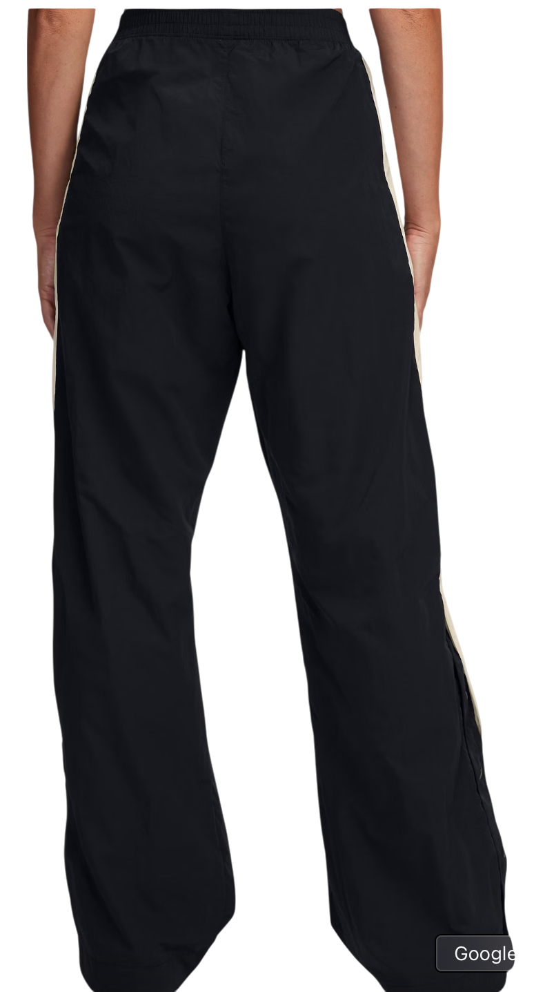 Träningsbyxor Under Armour Icon Crinkle Tear-Away Pants Svart | 6000277-001, 1