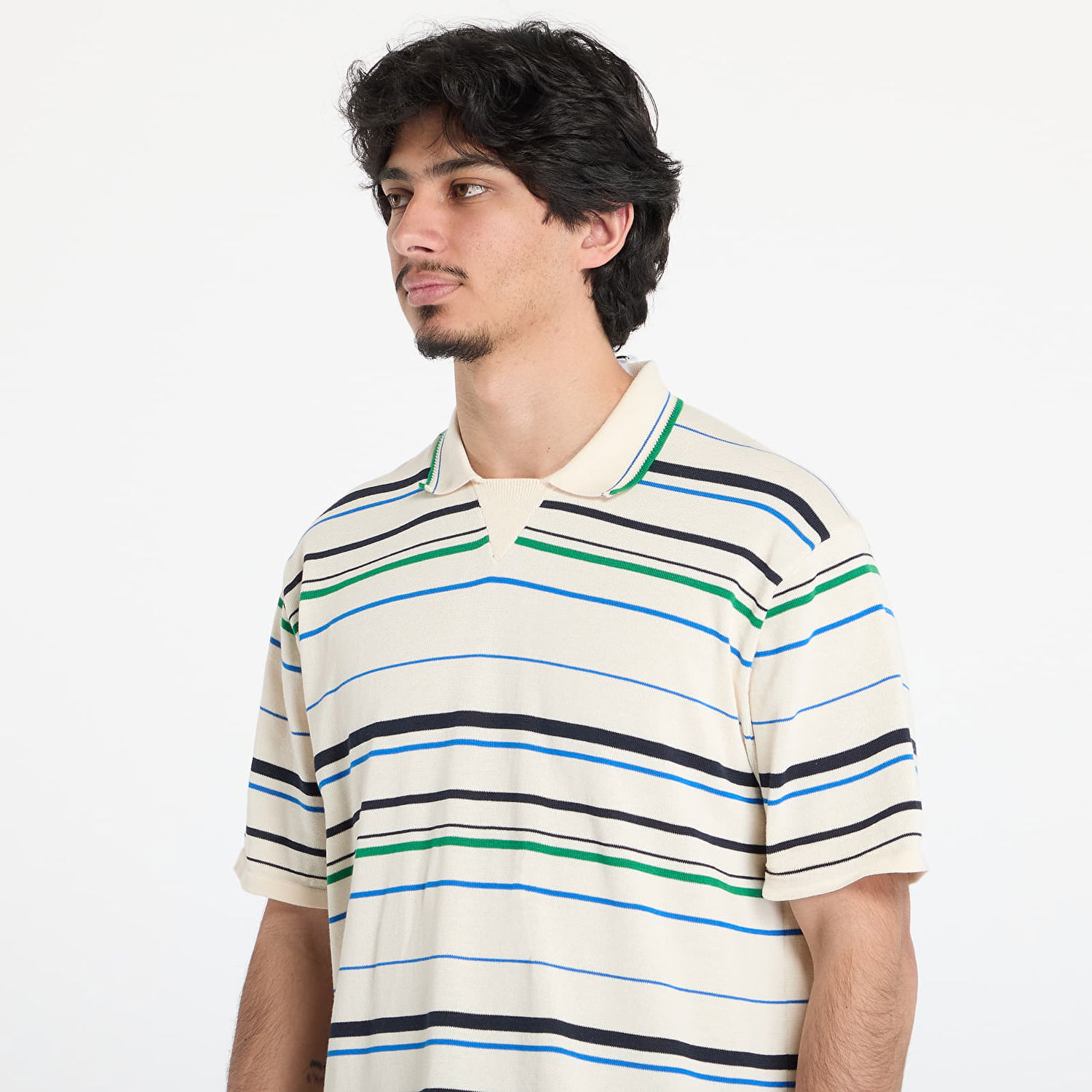 Polotröja adidas Originals Wales Bonner Knit Polo Shirt Beige | JM8203, 1