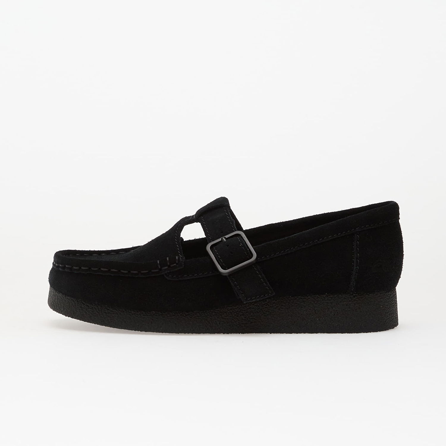 Sneakers och skor Clarks WallabeeEVOBar Suede Buckle Moccasin Svart | 26183153, 0