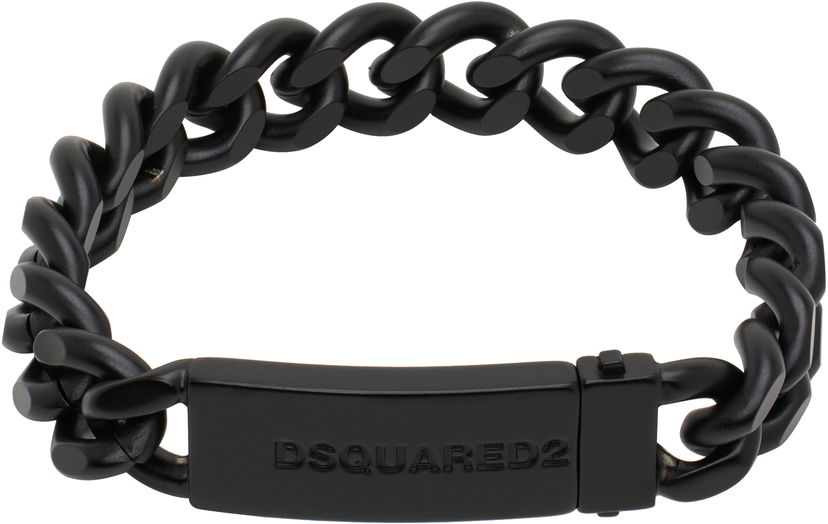 Armband DSQUARED2 Dsquared2 Chained2 Matte Bracelet Svart | ARM0123_69200001_2124
