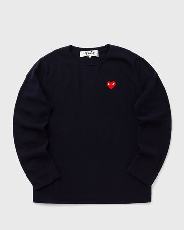 Sweater Comme des Garçons PLAY COMME des GARÇONS EMBLEM KNIT SWEATER Mörkblå | AX-N068-051-2, 0