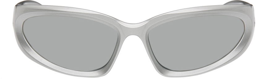 Solglasögon Balenciaga Silver Swift Metallisk | BB0157S