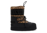 Palm Angels x Shedir Snow Boots Black Leopard Print