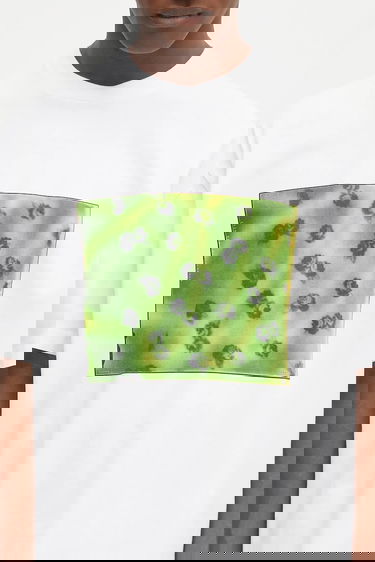 T-shirt 032C 032C 'Ketuta' Print T-Shirt Vit | S25.URC.0114.100, 3