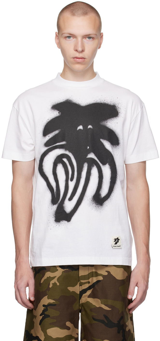 T-shirt Palm Angels White Jimmy Vit | PMAA001E23JER0050110