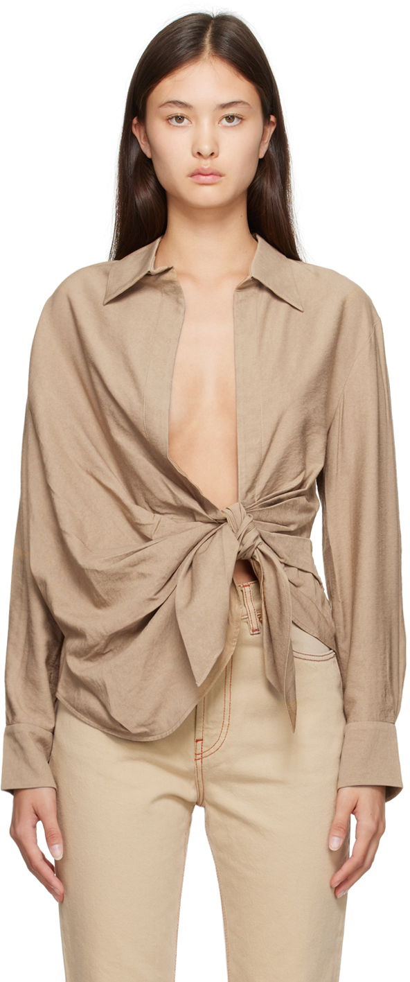Skjorta Jacquemus Le Chouchou 'La Chemise Bahia' Beige | 21H213SH002-1366, 0
