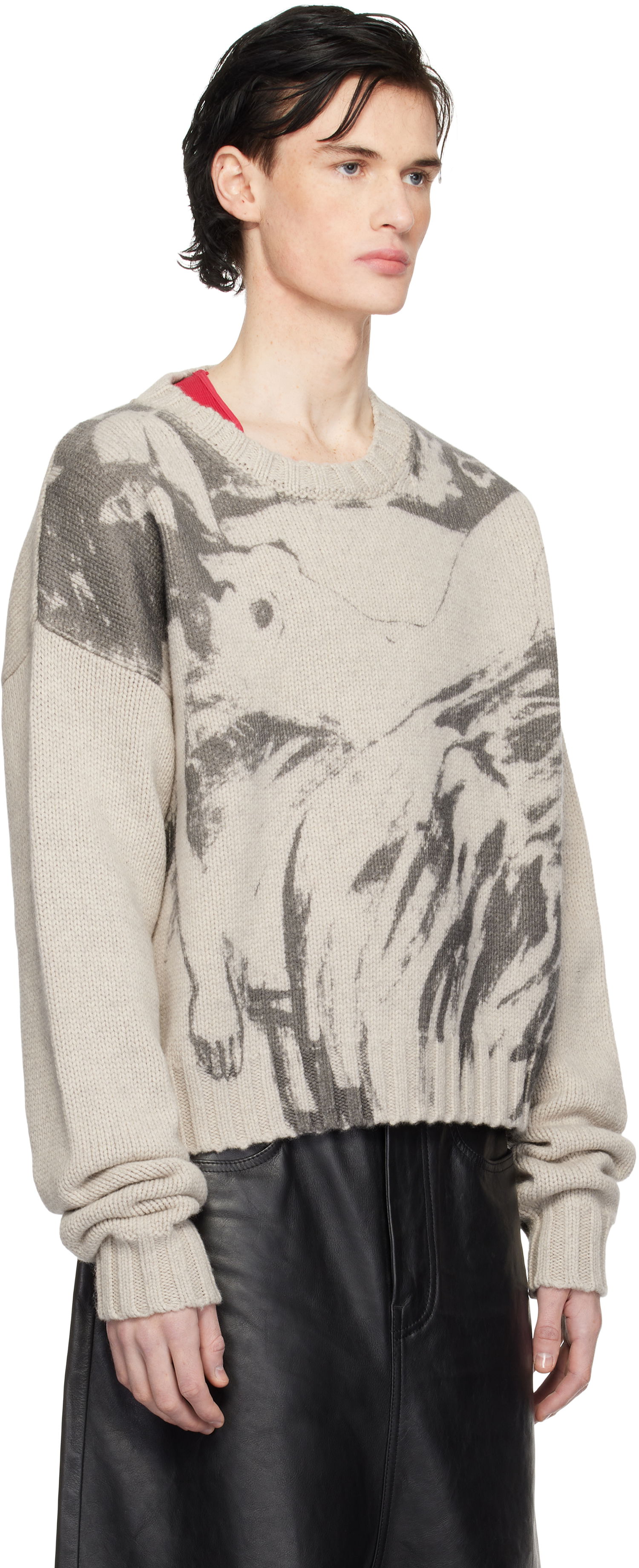 Sweater Enfants Riches Déprimés 'Past in Vain' Printed Sweater Grå | 080-227, 1