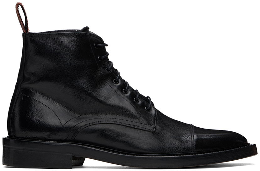 Kläder Paul Smith Paul Smith Leather Newland Boots Svart | M1S-NEW01-MLEA-79