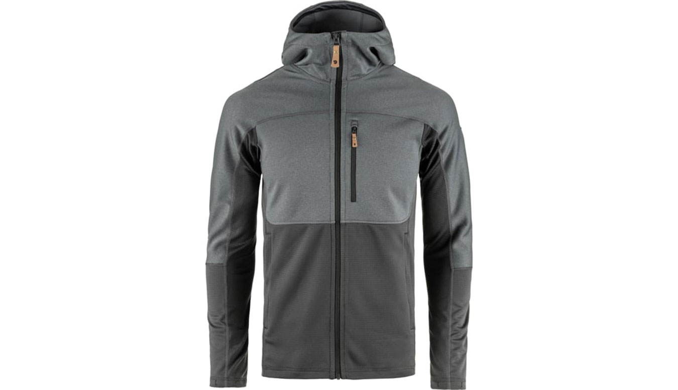 Sweatshirt FJÄLLRÄVEN Abisko Trail Hooded Fleece Jacket Grå | F82257-048-020, 0