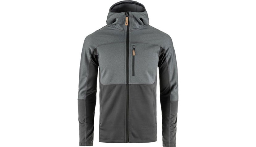 Sweatshirt FJÄLLRÄVEN Abisko Trail Hooded Fleece Jacket Grå | F82257-048-020