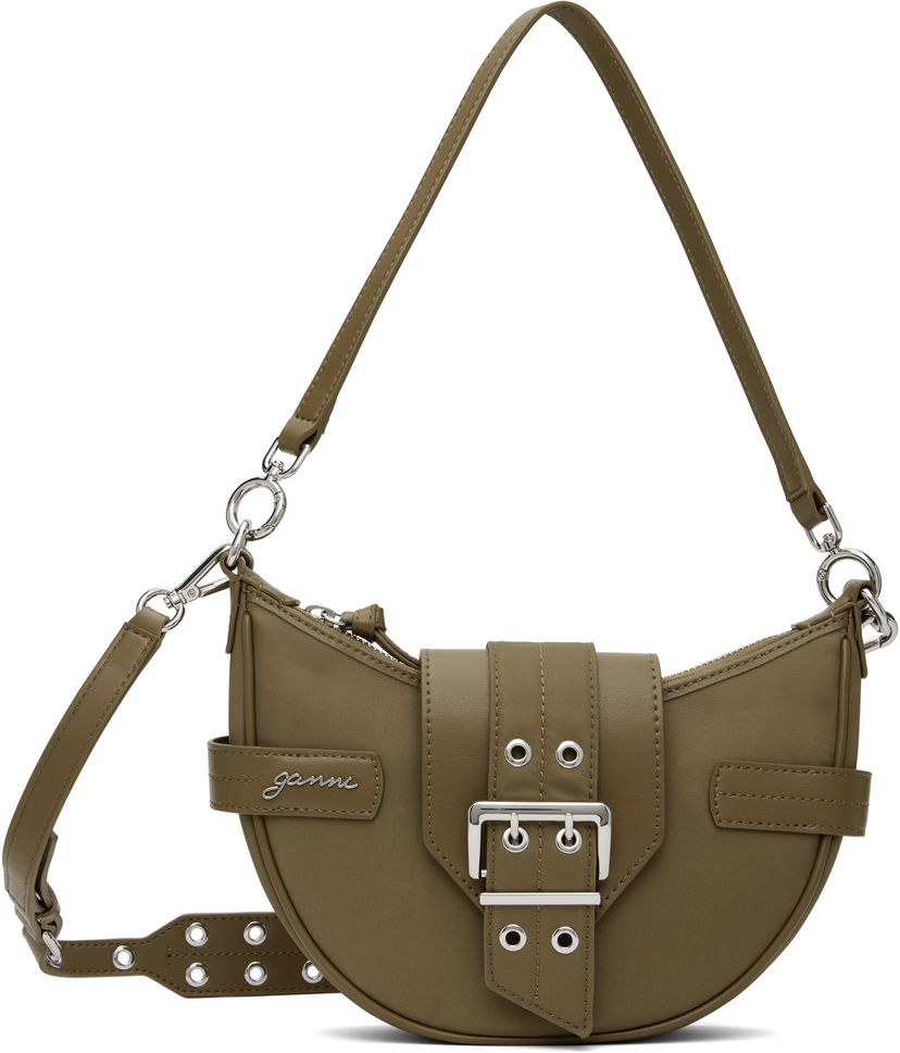 Axelväska GANNI GANNI Bucky Small Crossbody Bag Grön | A6363