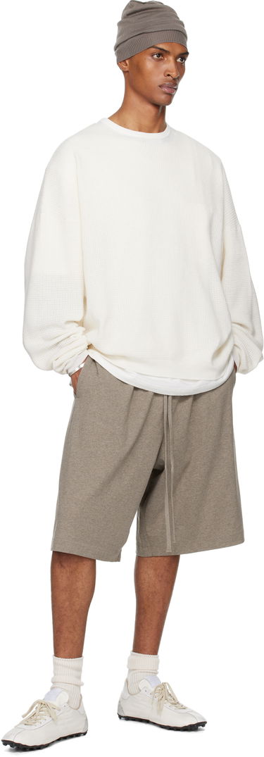 Sweatshirt Fear of God Fear of God ESSENTIALS Waffle Long Sleeve Crewneck Sweatshirt Vit | 192SP256164F, 3