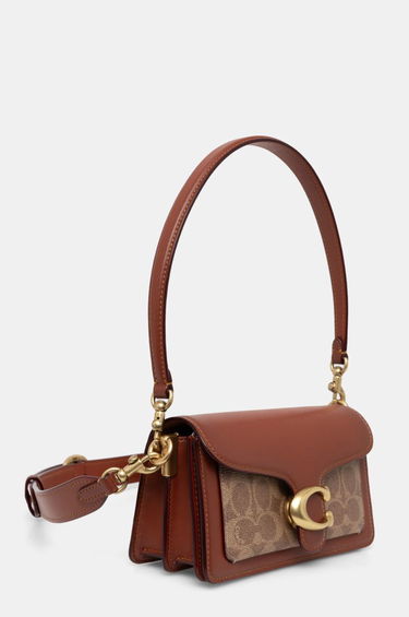Handväska Coach Brown Leather Shoulder Bag with Removable Strap Brun | CY200, 1