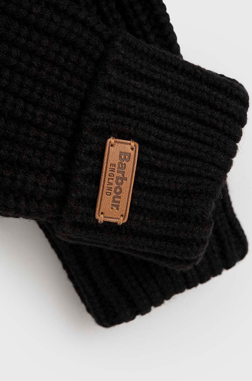 Handskar Barbour Saltburn Knitted Gloves Svart | LGL0132, 1