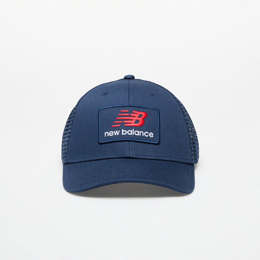 Keps New Balance New Balance Stacked Patch Logo Trucker Cap Mörkblå | LAH51016NNY