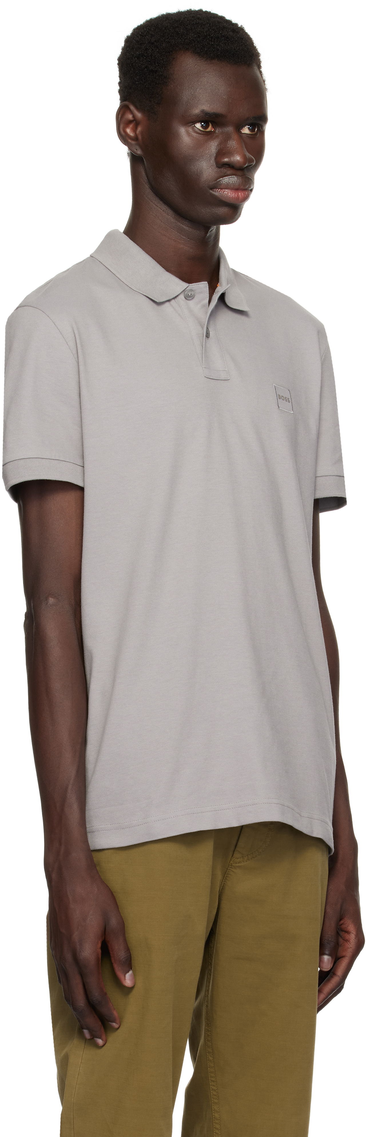 Polotröja BOSS Patch Polo Svart | 50507803, 1