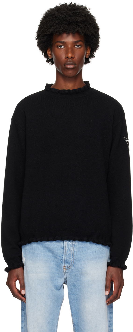 Sweater Andersson Bell Black Flower Rib Sweater Svart | atb1173m