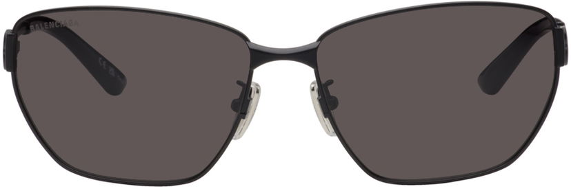 Solglasögon Balenciaga Rectangular Sunglasses Svart | BB0337SK-001