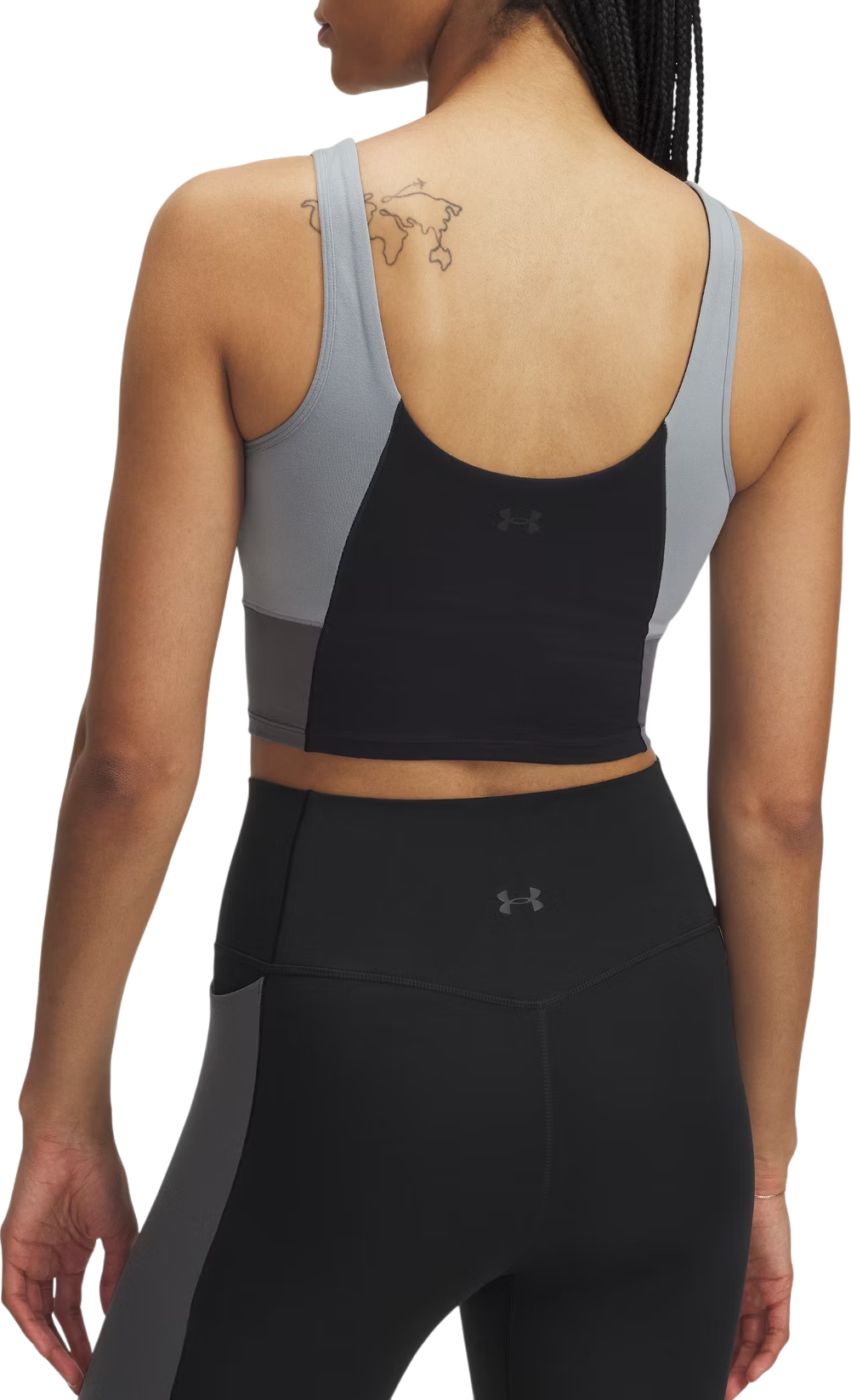 Crop top Under Armour Meridian Colorblock Cropped Tank Grå | 6004001-002, 1