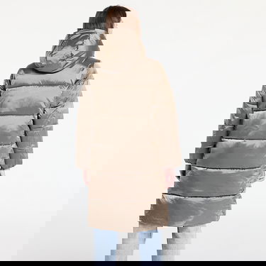 Pufferjacka CALVIN KLEIN Shiny Satin Puffer Coat Brindle Beige | J20J224617 PAV, 3