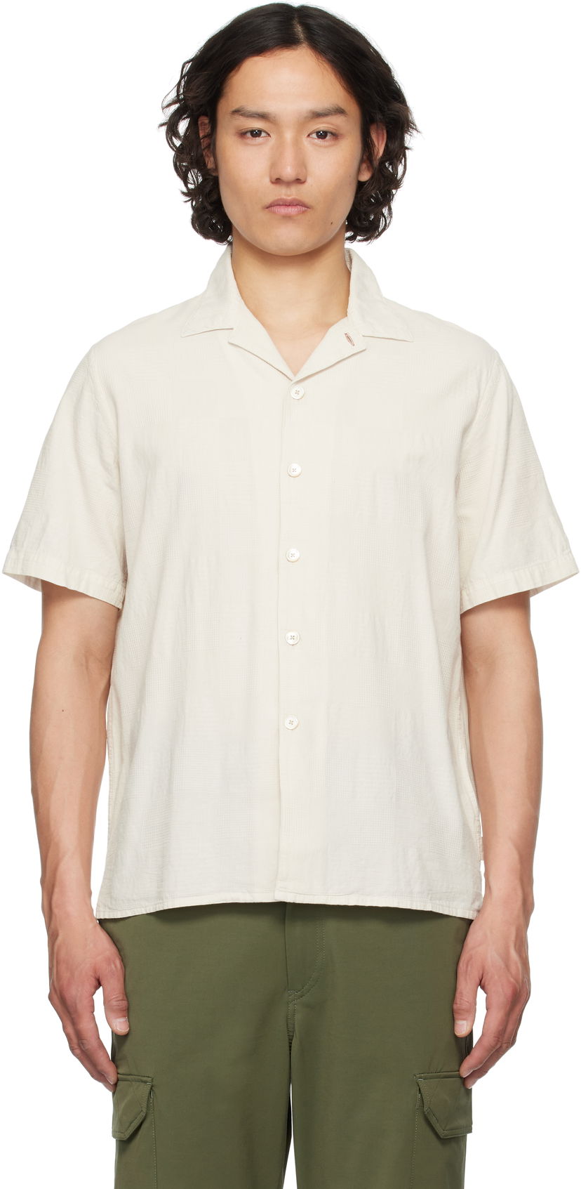 Skjorta Paul Smith PS Paul Smith Casual Fit Shirt Beige | M2R-695U-P22251-08
