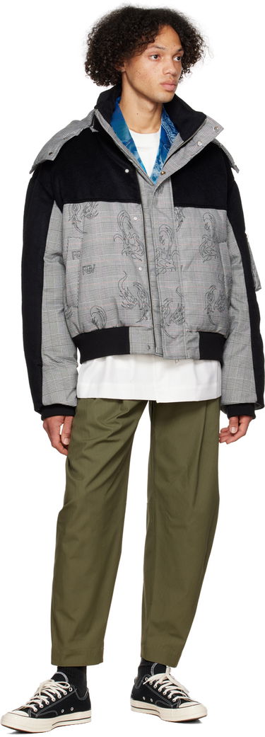 Pufferjacka Feng Chen Wang Feng Chen Wang Houndstooth Down Jacket Flerfärgad | FUF14JK08, 3