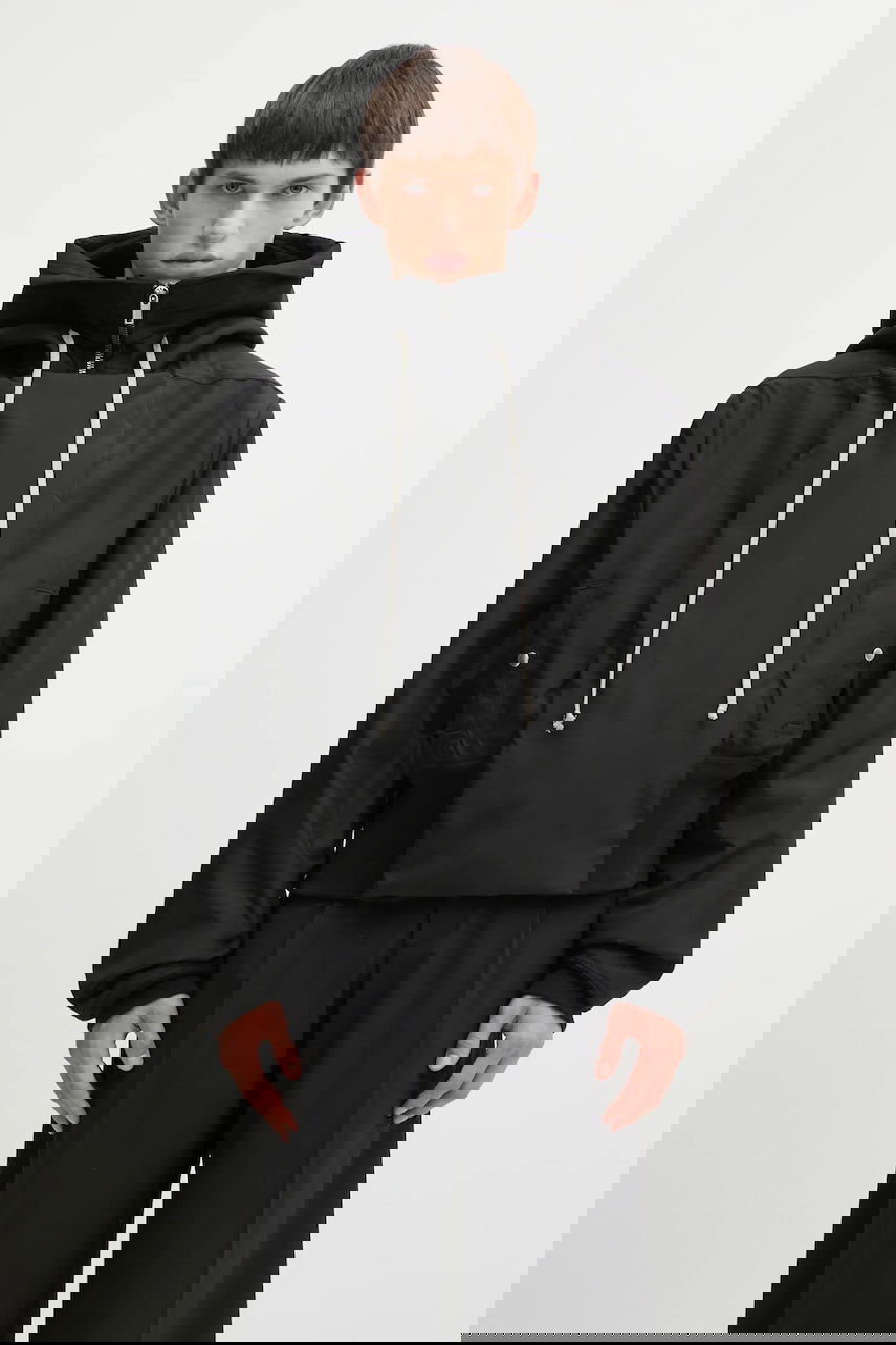 Parkas Rick Owens Rick Owens DRKSHDW Cropped Alice Parka Svart | DU02E7781.NCV, 0